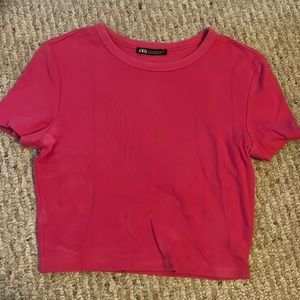 zara fuchsia women’s top
